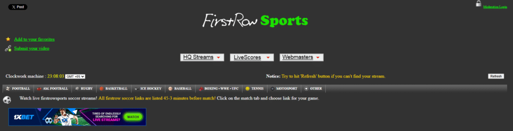 First Row Sports